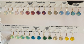 Oorbellen met Swarovski in diverse Opal kleuren