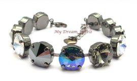 Armband "Black Paradise" met Swarovki Crystal