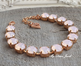 Armband Alison " Rose Water Opal " met Swarovski Crystal