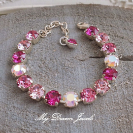 Armband Alison "Pink Love"met Swarovski Crystal