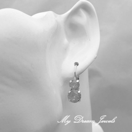 Oorbellen Lara " Halloween Sparkle " met Swarovski Crystal