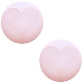 Polaris Cabochon Hart Soft Pink 12mm