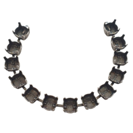 DQ Armband  voor 13 Swarovski puntstenen SS39 in 7 kleuren platings