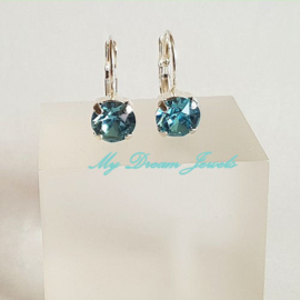 Swarovski Oorbellen Maart ( Aquamarine )