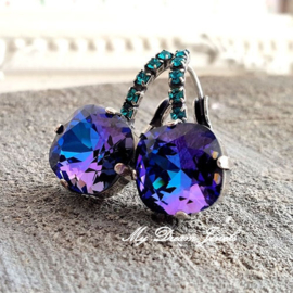 Oorbellen Square met Swarovski