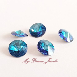 Swarovski 1122 Rivoli Crystal Bermuda Blue 8,2mm Exclusive