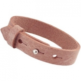 Cuoio Armband Leer Breed Cognac Brown