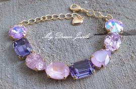 Armband "Violet & Purple" met o.a. Swarovski Crystal