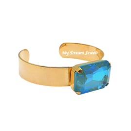 Cuff Armband Crystal "Turquoise Delite "