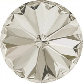 Swarovski 1122 Rivoli Crystal Silver Shade 12mm