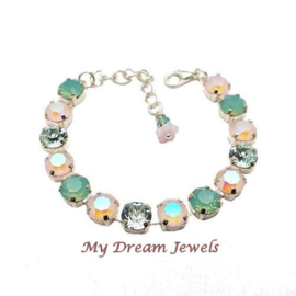 Armband  Azore/Powder Rose Glow met Swarovski Crystal