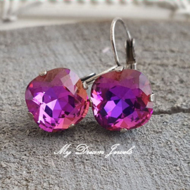 Oorbellen Square Crystal Electric