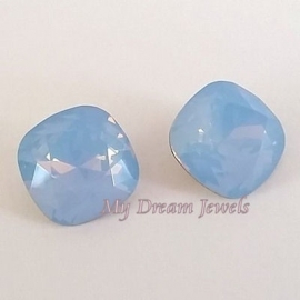 Swarovski 4470 Square Air Blue Opal 12x12mm