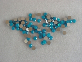 Swarovski platte steen Caribbean Blue Opal SS12 per 36 stuks
