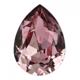 Swarovski  4320 druppel 14x10 mm Crystal Antique Pink