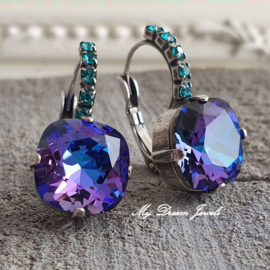 Oorbellen Square met Swarovski