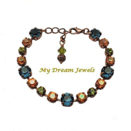 Armband Copper Autumn met Swarovski Crystal