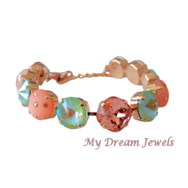 Armband Crystal Peach Mint Delite