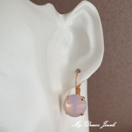 Oorbellen Rivoli Crystal Light Rose Opal