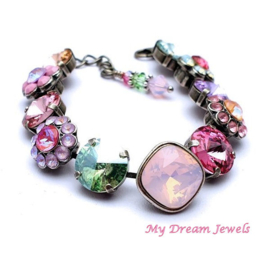 Luxe Armband Multi Flower met Swarovski Crystal