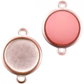DQ Tussenzetsel Champagne Rose voor Cabochon 12mm
