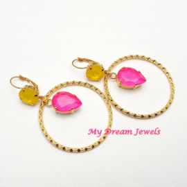 Oorbellen Happy Summer met o.a. Swarovski Crystal