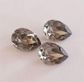 Swarovski 4320 druppel 8x6 mm Black Diamond