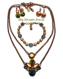 Ketting Swarovski  Copper Autumn