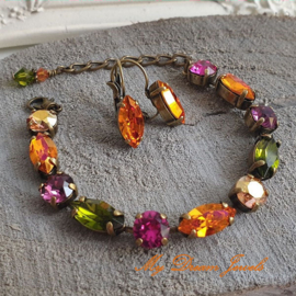 Armband Amy "Magical Autumn"met Swarovski Crystal