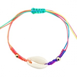 Armband met schelp Multi