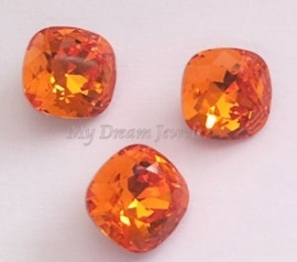 Swarovski 4470 Square Tangerine 10x10mm