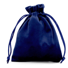 Sieraad Cadeau zakje Velvet Dark Blue