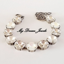 Armband White Snow  met Swarovski Crystal