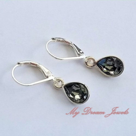 Oorhangers met  Swarovski Mini Druppel in diverse kleuren