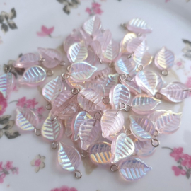 Glas hanger blaadje Light Rose AB