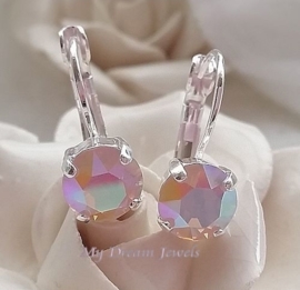 Oorbellen Alison met Swarovski Rose Water Opal AB