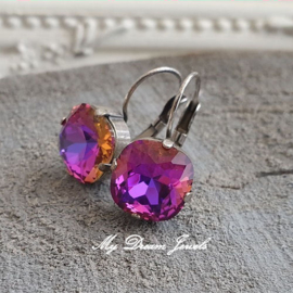 Oorbellen Square Crystal Electric