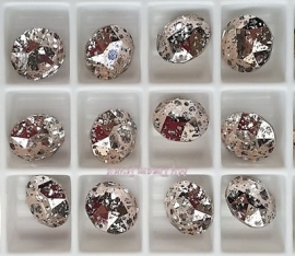 Swarovski 1088 Xirius puntsteen Crystal Silver Patina 8,2mm ( SS39 )