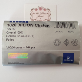 Swarovski 1028 puntsteen Crystal Golden Shine SS39 ( 8,2mm ) Vol
