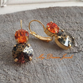 Oorbellen "Halloween Glamour" met Swarovski Crystal