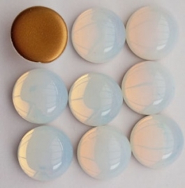 Vintage Cabochon  White Opal 15mm Limited