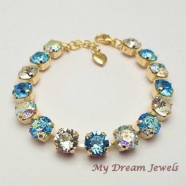 Armbandl Twinkle Aqua met  Swarovski Crystal