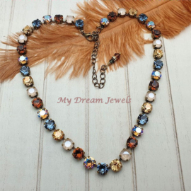 Collier Autumn Shimmer met Swarovski Crystal