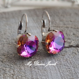 Oorbellen Square Crystal Electric