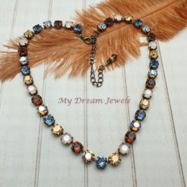 Collier Alison "Autumn Shimmer" met Swarovski Crystal