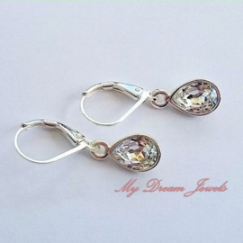 Oorhangers met  Swarovski Mini Druppel in diverse kleuren