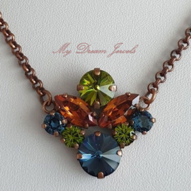 Ketting Swarovski  Copper Autumn
