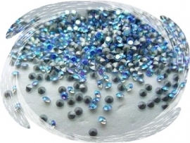 Swarovski 1012 puntsteen Light Sapphire AB PP9 (1,5mm )