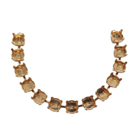 DQ Armband  voor 13 Swarovski puntstenen SS39 in 7 kleuren platings