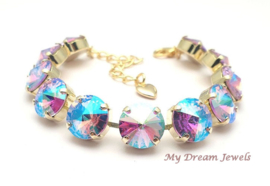 Armband met Swarovski Crystal Violet Glow